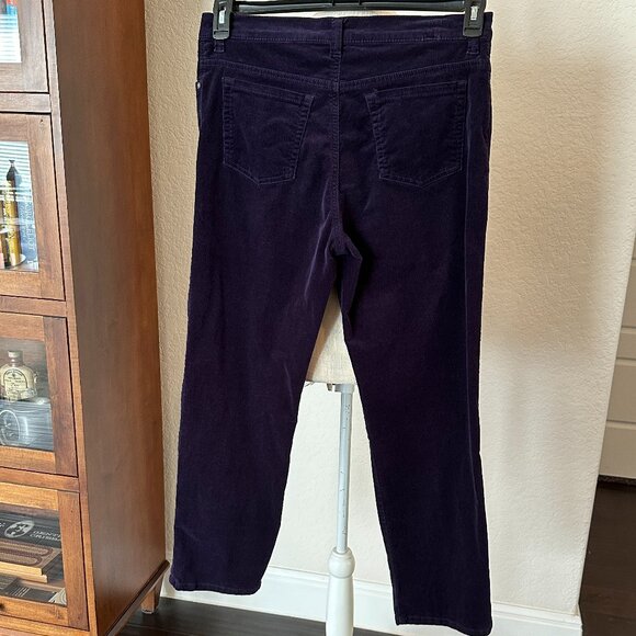 GLORIA VANDERBILT Purple Corduroy Jeans - 14 - Picture 7 of 7